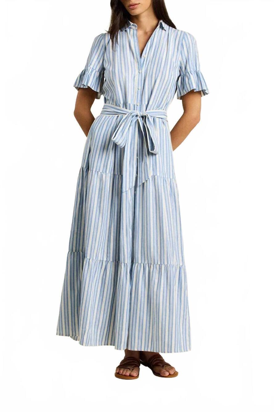 NEW TROVATA martine maxi dress in bahia stripe